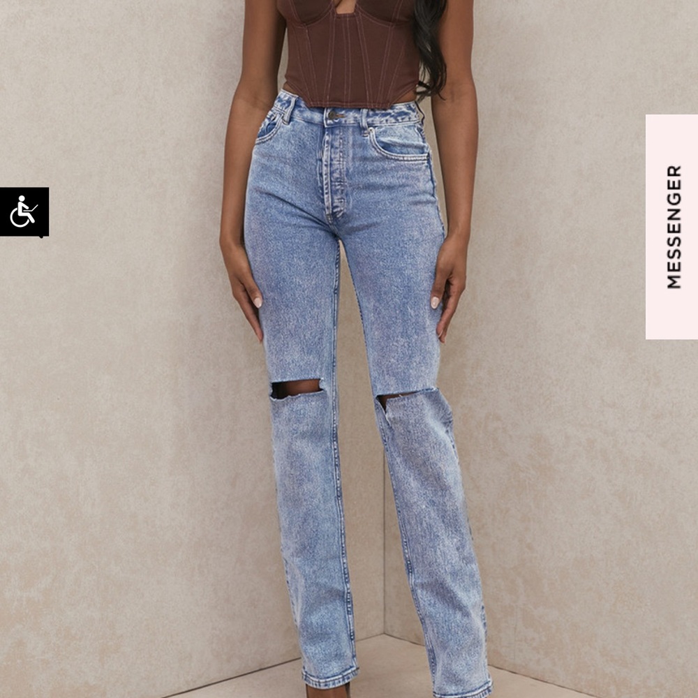 Tate BLUE VINTAGE FIT ANTIQUE WASH JEANS